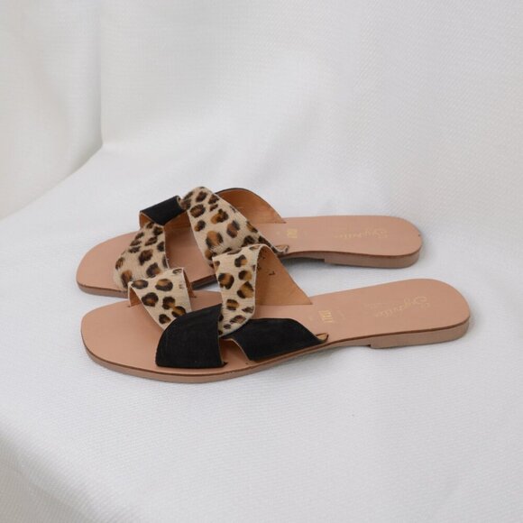 Seychelles Ray of Sunshine Sandals Slides Calf Hair Sz 7 - Picture 5 of 9